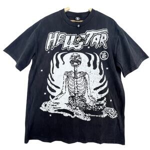 NEW Hellstar Studios Skeleton Tee Exclusive Street Inner Peace Men's T-Shirt L